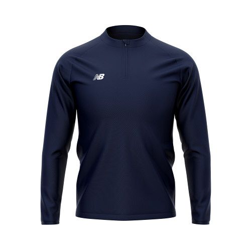 New Balance Cricket Training  1/4 Zip Layer Navy  Snr